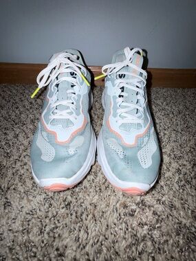 Sorel Light Teal and Coral Women's Running Sneakers